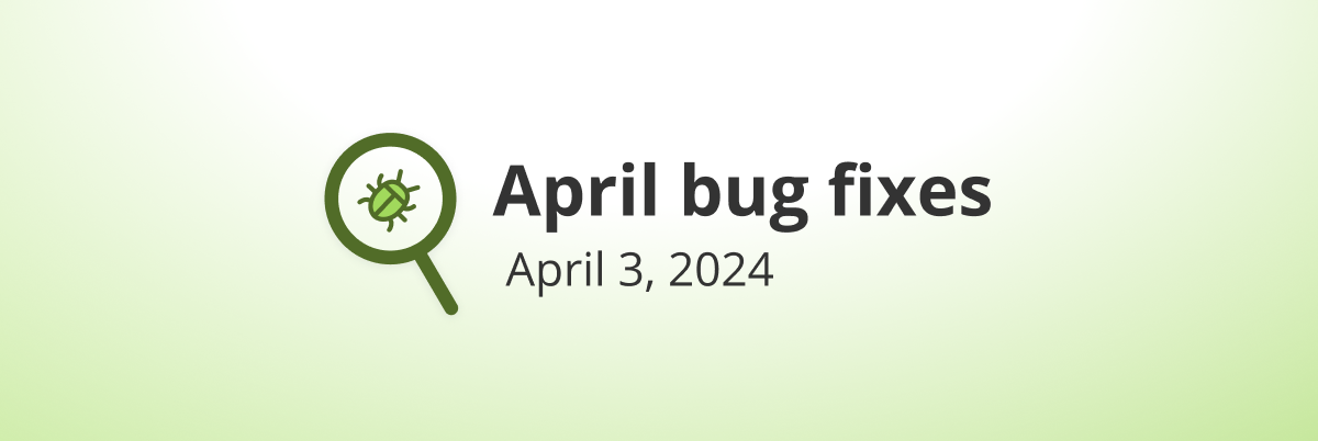 bug fixes - april 3