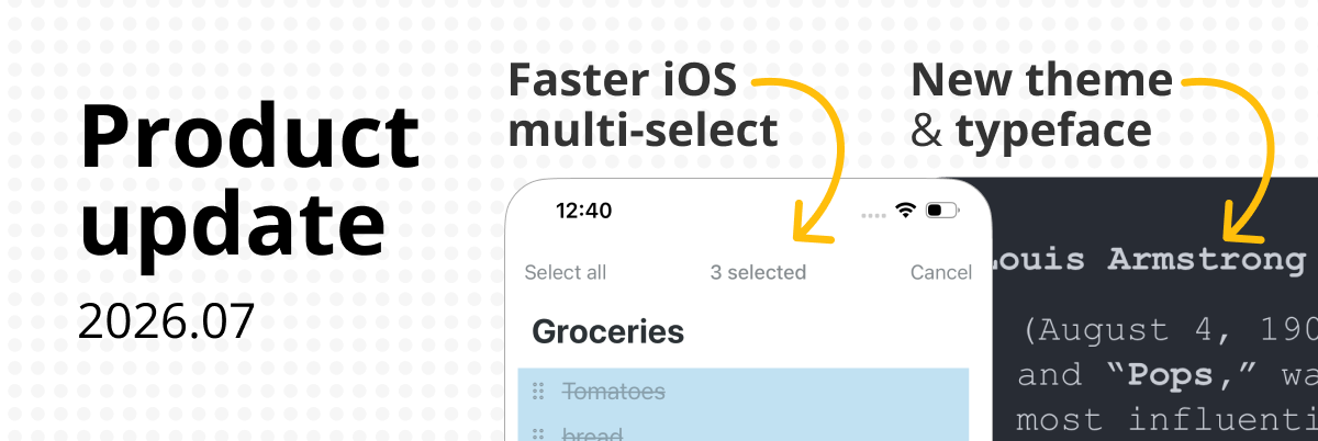 product update 2026.07